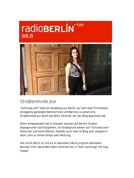 schickaa.com bei rbb/Radio Berlin | schickaa.com schickaa.com bei rbb/Radio Berlin | schickaa.com