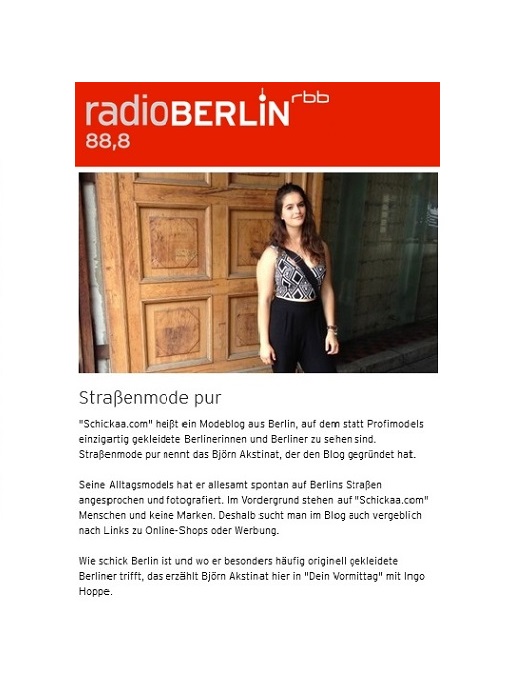 rbb-schickaa-Radiointerview-Rundfunk Berlin-Brandenburg-Björn Akstinat-Mode-Blog-Street-Fashion